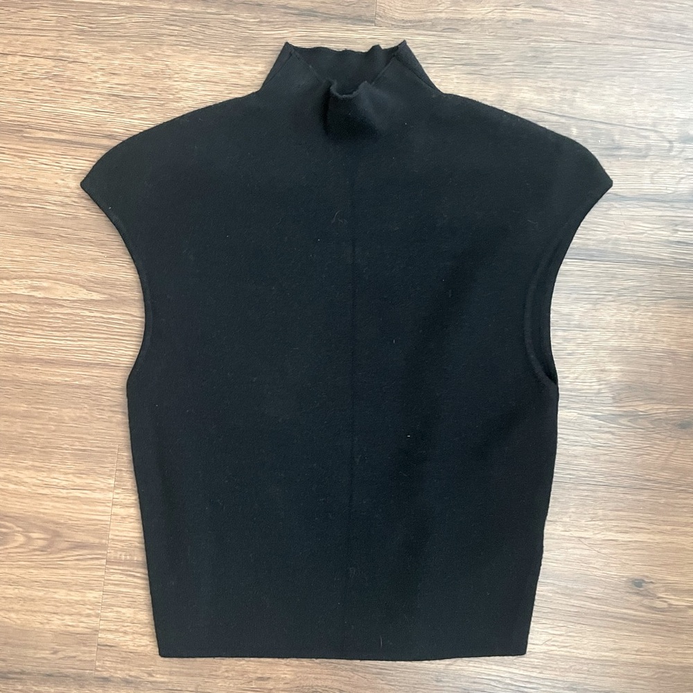 Cropped sweater vest